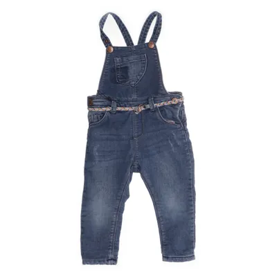 Jumpsuit (Blue) from Zara BabyGirl Cotton, Elastane, Polyester