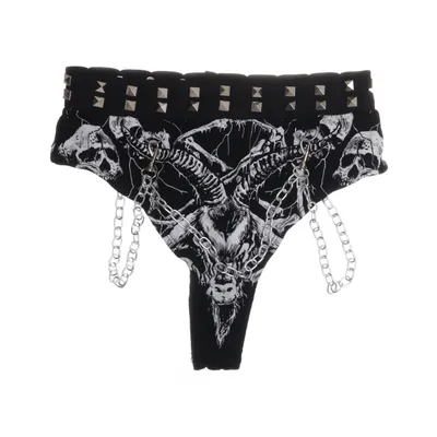 Bikiniunderdel (Svart, Vit) från Current Mood Bomull, Elastan