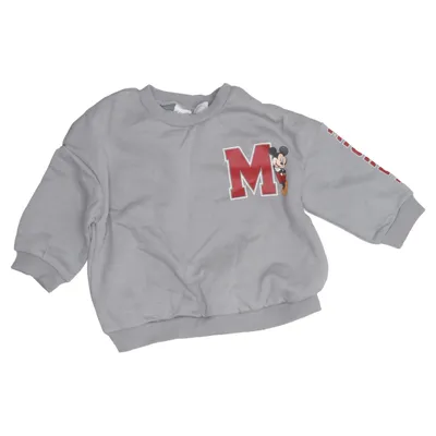 Sweatshirt (Gris) de H&M Baby Coton, Élasthane, Polyester