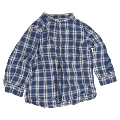 Chemise en flanelle (Bleu, Blanc) de L.O.G.G by H&M Coton, Lin