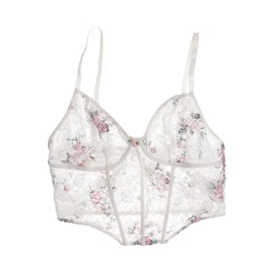 Bustier (Vit, Rosa, Grön) från Shein Elastan, Polyester