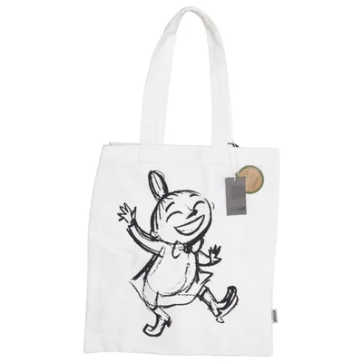 Canvas bag (White, Black) from Moomin by Martinex Recycled cotton