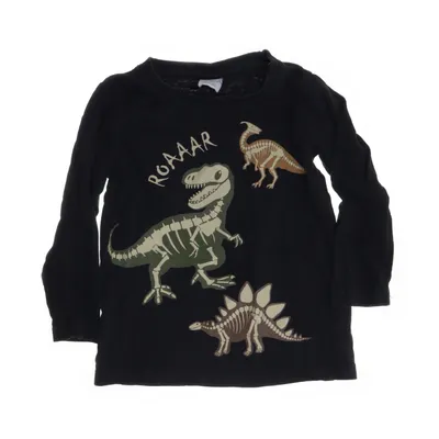 Lange mouwen shirt (Zwart, Meerkleurig) van Lindex Kids Katoen