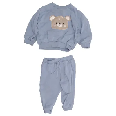 Set (Blauw) van KappAhl Katoen, Elastaan