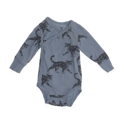 Body (Blå) fra Lindex Baby Bomuld, Elastan