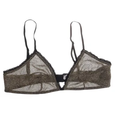 Bikini top (Black, Gold) from H&M Studio Metallic fiber, Nylon