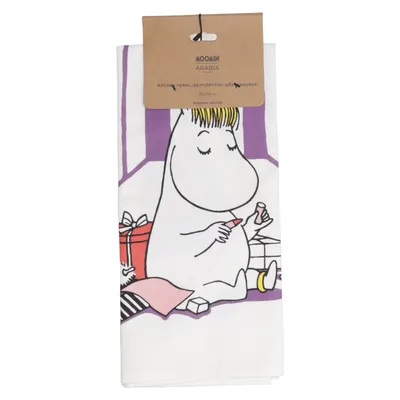 Kitchen towel (White, Multicolored) from Moomin by Arabia Organic cotton