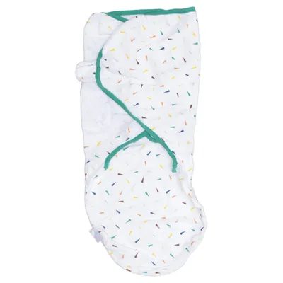Swaddle sack (White, Multicolored) from Juicy Bumbles