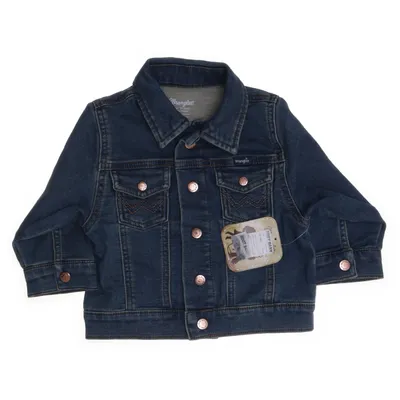 Veste en jean (Bleu) de Wrangler Coton, Élasthane, Polyester
