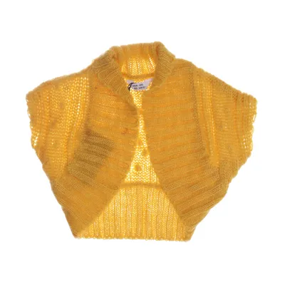 Bolero (Gul) från Varför Därför Akryl, Mohair, Ull