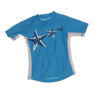 Swim shirt (Blue, White) from Reima Sunproof Elastane, Polyamide
