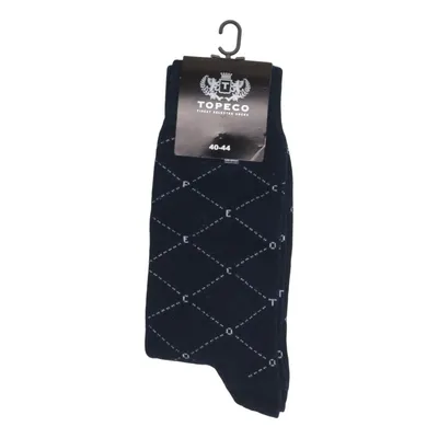 Chaussettes (Bleu) de Topeco Coton, Élasthane, Polyamide
