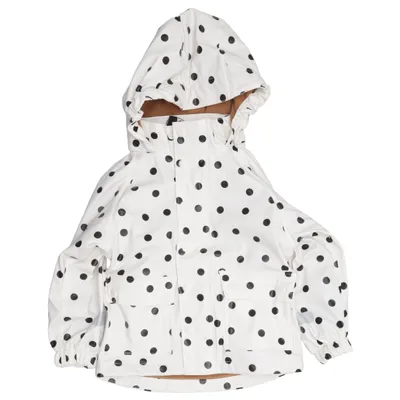 Regenjack (Wit, Zwart) van Gina Tricot x Tretorn Polyester, Polyurethaan