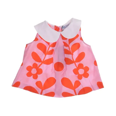 Dress (White, Orange, Pink) from Jacadi Paris Cotton