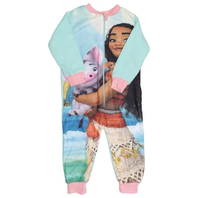 Mjukisdräkt (Blå, Rosa, Flerfärgad) från Disney Vaiana Polyester