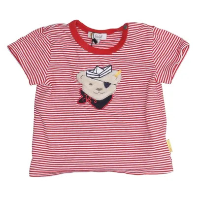 T-shirt (Rouge, Blanc) de Steiff Coton, Élasthane
