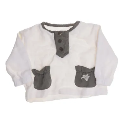 Fleece sweater (White) from The Earth Collection Cotton