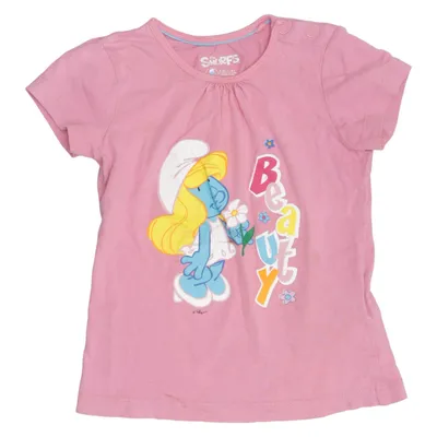 T-shirt (Roze, Meerkleurig) van The Smurfs Katoen