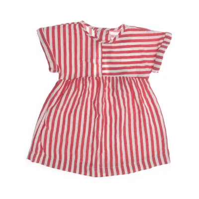 Jurk (Rood, Wit) van Zara