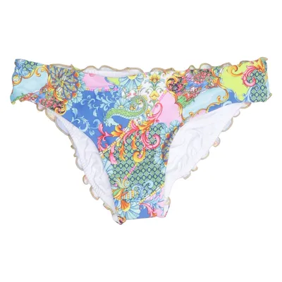 Bas de bikini (Bleu, Multicolore) de Luli Fama Élasthane, Polyamide