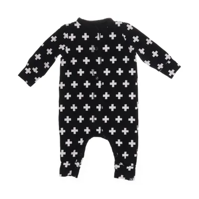 Sparkdräkt (Svart, Vit) från Newborn Bomull, Elastan