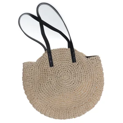 Beach bag (Beige, Black) from Carin Wester Polyester, Polyurethane