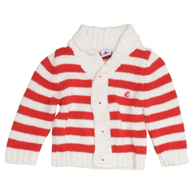 Cardigan (Rood, Wit) van Petit Bateau Katoen