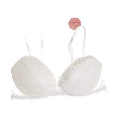 Soutien-gorge (Blanc) de Emilia Coton, Élasthane, Polyamide