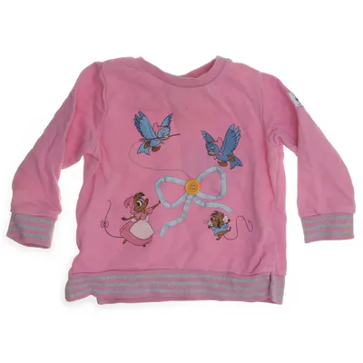 Sweatshirt (Roze, Meerkleurig) van Disney x Polarn O. Pyret Organisch katoen