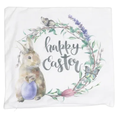 Cushion (White, Multicolored) from JES Collection Polyester