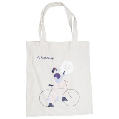 Stofpose (Beige, Flerfarvet) fra Impact Genanvendt bomuld, Genanvendt polyester