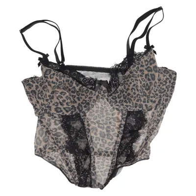 Bustier (Beige, Zwart) Elastaan, Polyester
