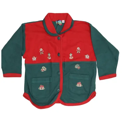 Kofta (Grön, Röd, Flerfärgad) från European Kids Lindex Bomull, Polyester