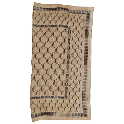 Cravat (Beige, Zwart) van Unmade Copenhagen Zijde