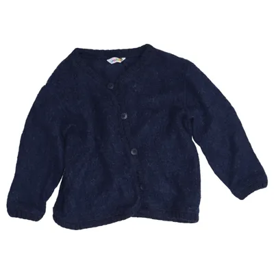 Cardigan (Blauw) van Joha Merinowol