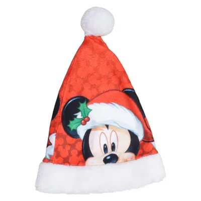 Weihnachtsmannmütze (Rot, Weiß, Mehrfarbig) von Disney Polyester