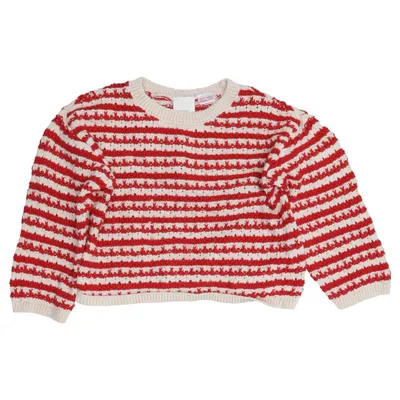 Sweater (Red, Beige) from Zara