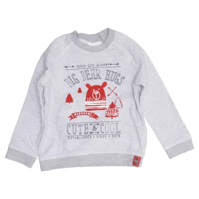 Sweatshirt (Gris) de F&F Baby Coton, Élasthane