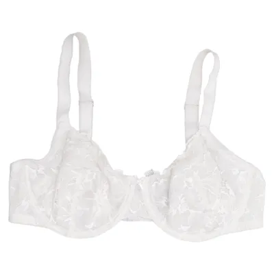 Bra (White) from XLNT by KappAhl Elastane, Polyamide