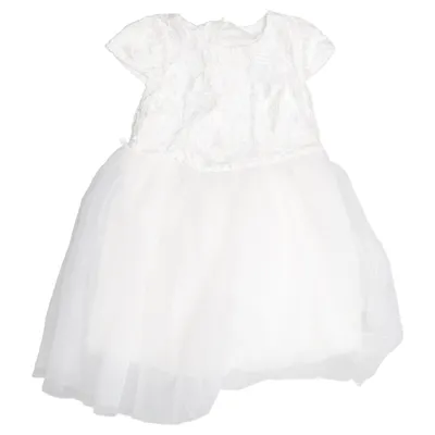 Bloemenmeisjes jurk (Wit) van Mali Kon Katoen, Polyester