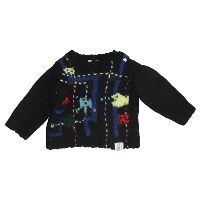 Pull-over (Noir, Multicolore) de Bonpoint Acrylique, Laine