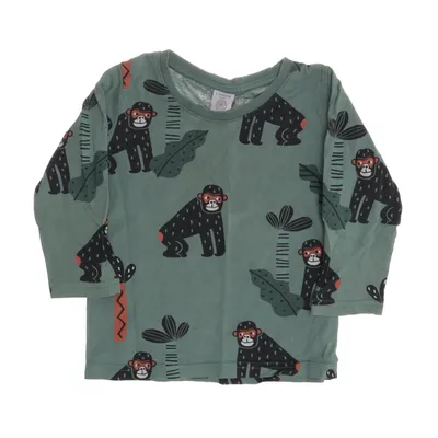Langærmet t-shirt (Blå) fra Lindex Kids Bomuld