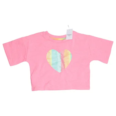 T-shirt (Roze, Meerkleurig) van Nutmeg Katoen, Elastaan, Polyester