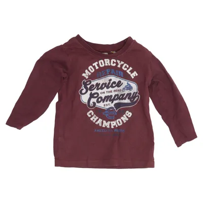 Long sleeve T-shirt (Red) from Tricky Tracks Cotton
