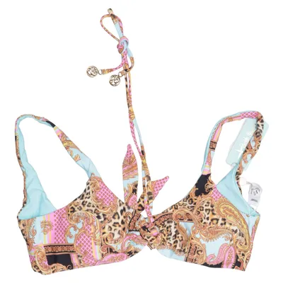 Bikini top (Pink, Turquoise, Multicolored) from Luli Fama Elastane, Polyamide