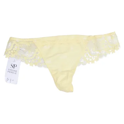 Stringtrusser (Gul) fra Simone Perele Bomuld, Elastan, Polyamid, Polyester