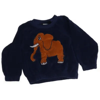 Collegetröja (Blå, Orange) från Mini Rodini Ekologisk bomull