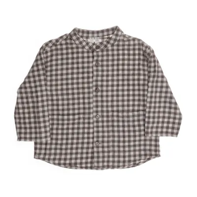 Shirt (Brown, Multicolored, White) from Arket Cotton