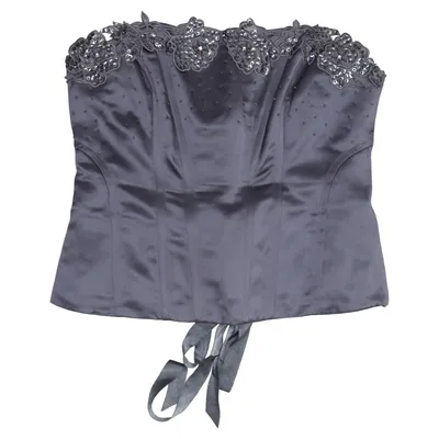 Bustier (Grijs) van Début Acetaat, Polyester