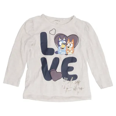 Lange mouwen shirt (Bluey Ls Top) van Name It Elastaan, Organisch katoen